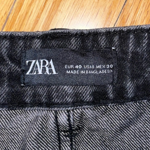 Zara Black Mom Jean Shorts - Picture 3 of 3